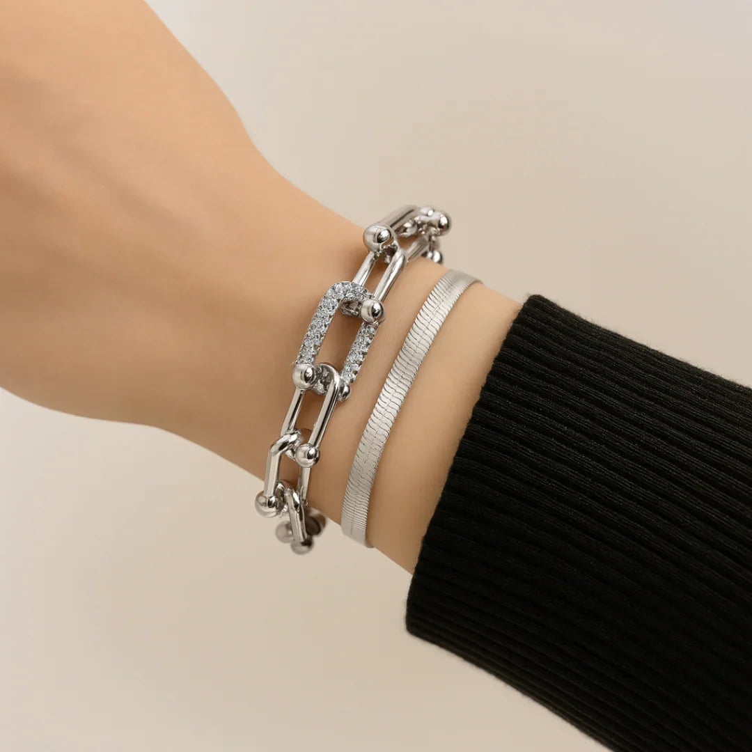 2pc Luxe Lock & Herringbone Set