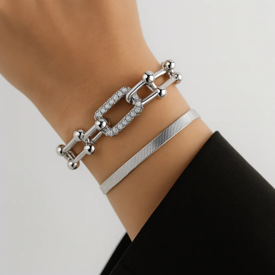 2pc Luxe Lock & Herringbone Set