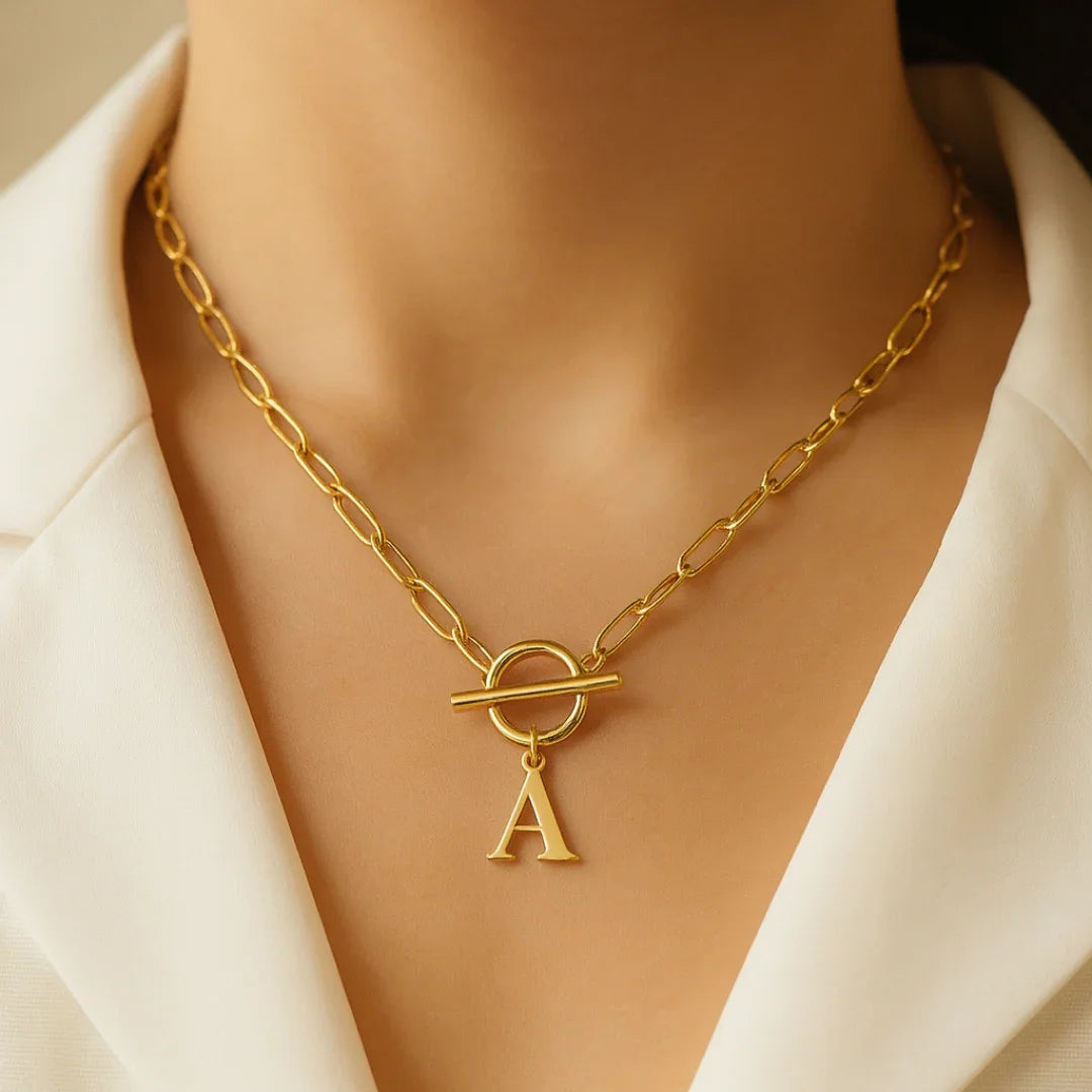 PaperLink Letter Necklace