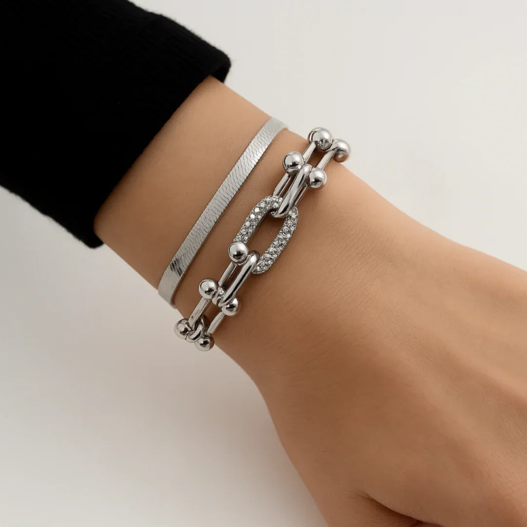 2pc Luxe Lock & Herringbone Set