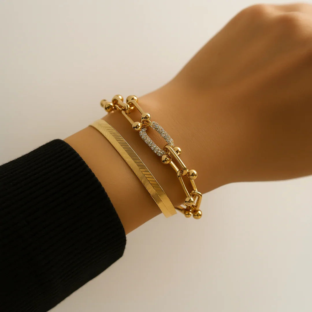 2pc Luxe Lock & Herringbone Set