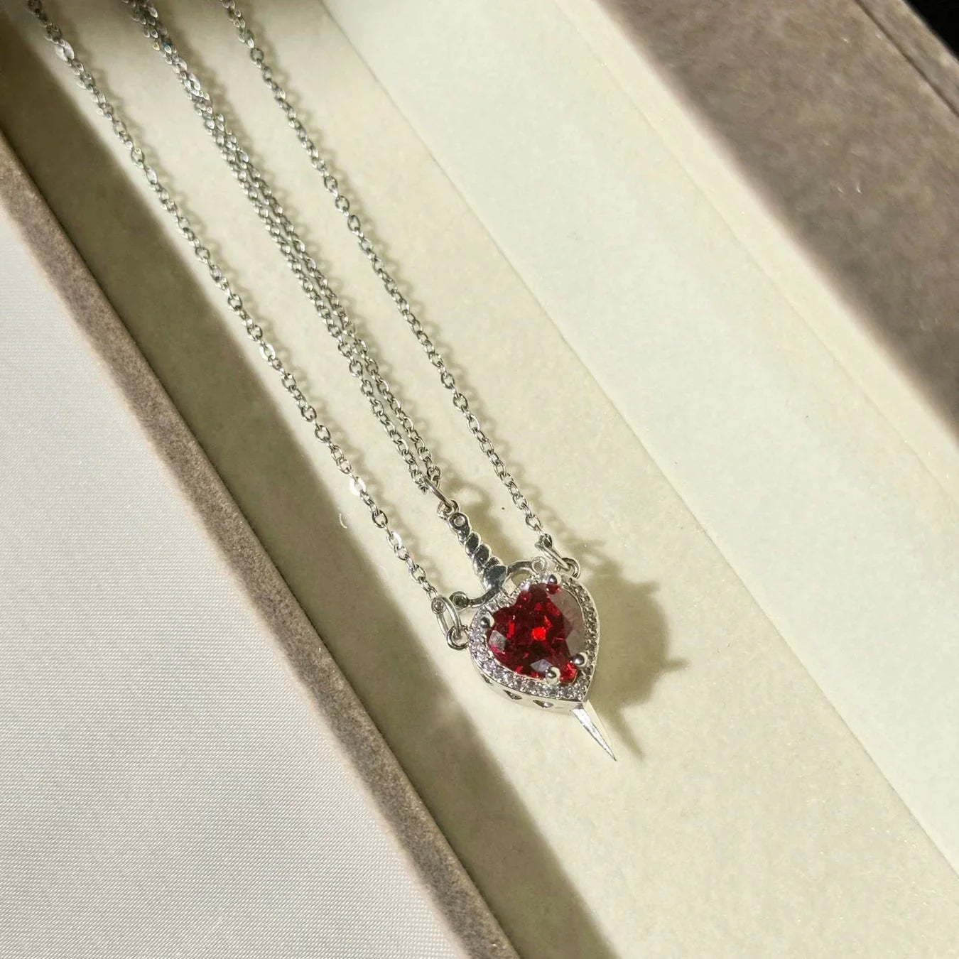 Couple's Crown Pendant Set – Prince & Princess