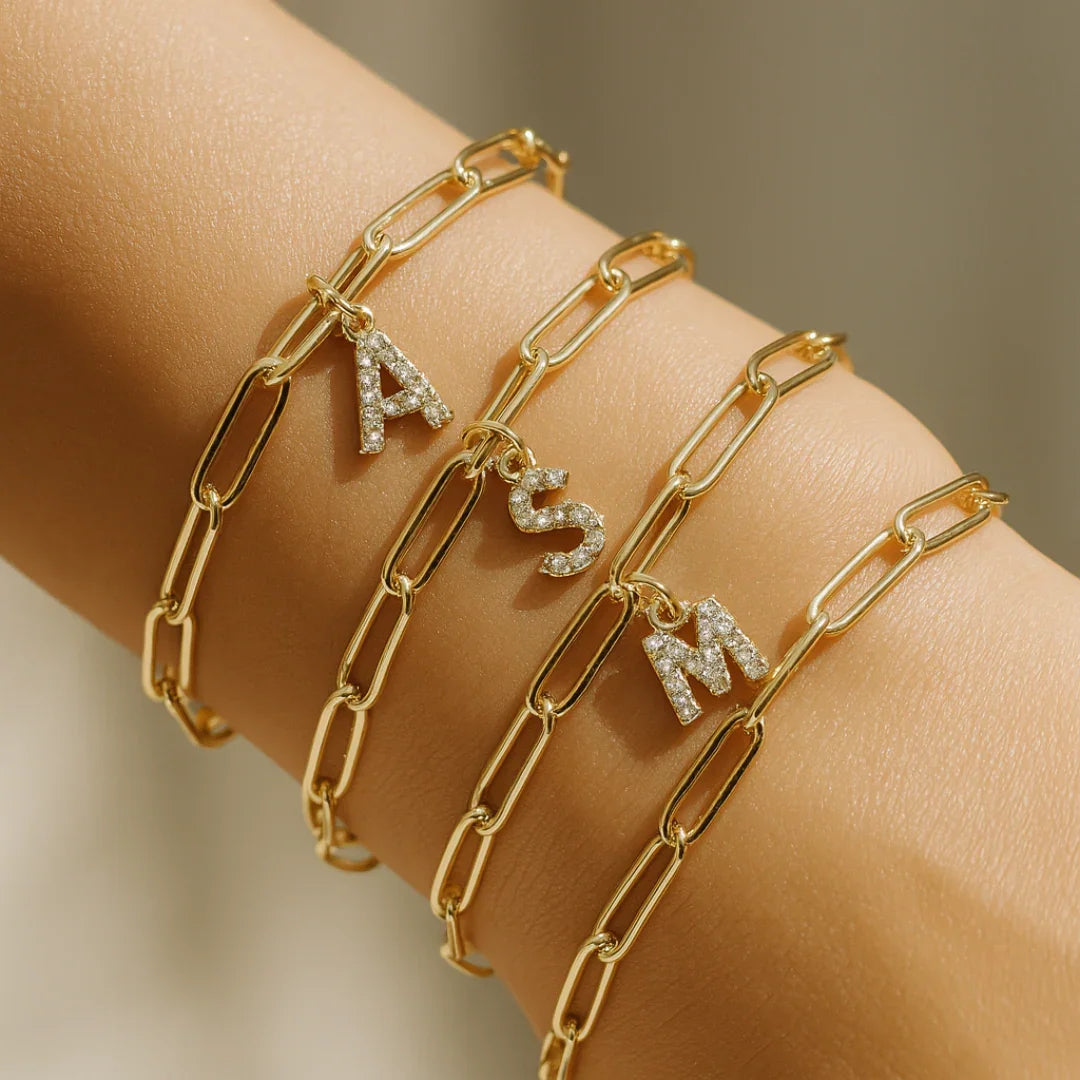 Dainty LinkMonogram Bracelet