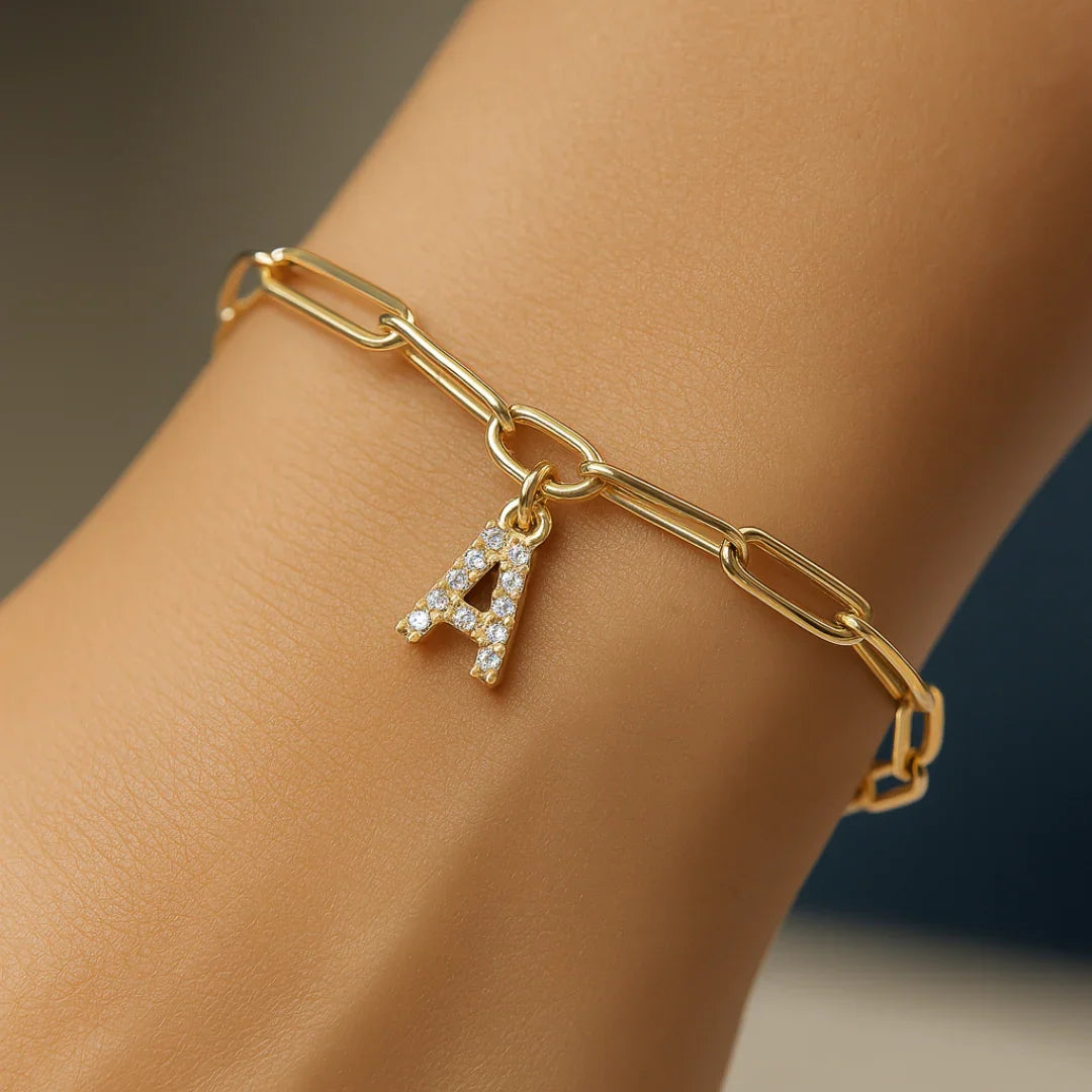 Dainty LinkMonogram Bracelet