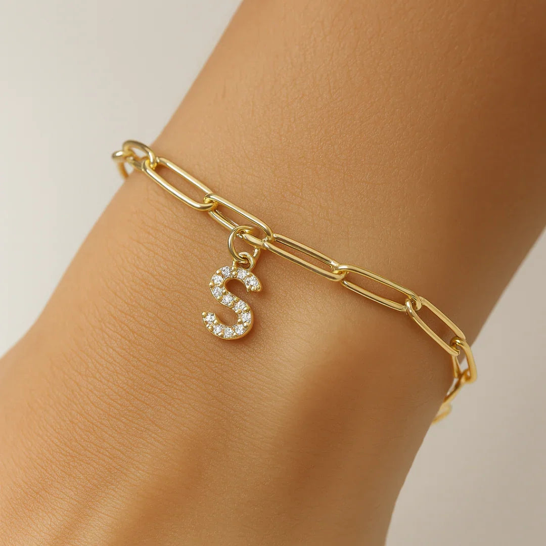 Dainty LinkMonogram Bracelet