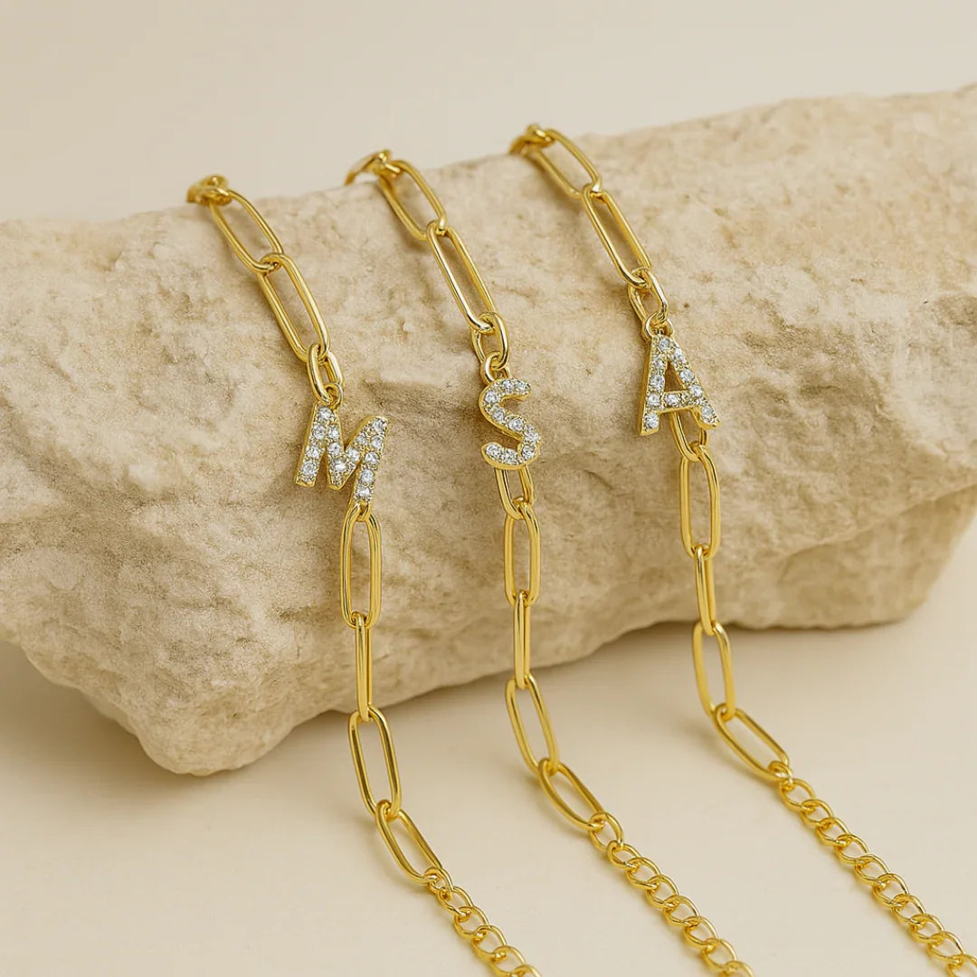Dainty LinkMonogram Bracelet