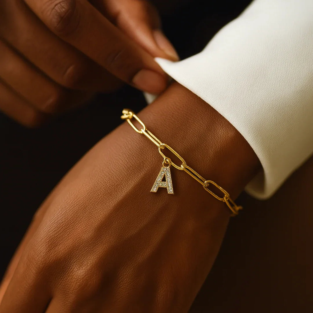 Dainty LinkMonogram Bracelet