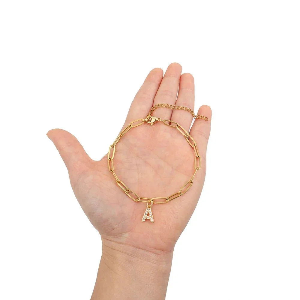 Dainty LinkMonogram Bracelet