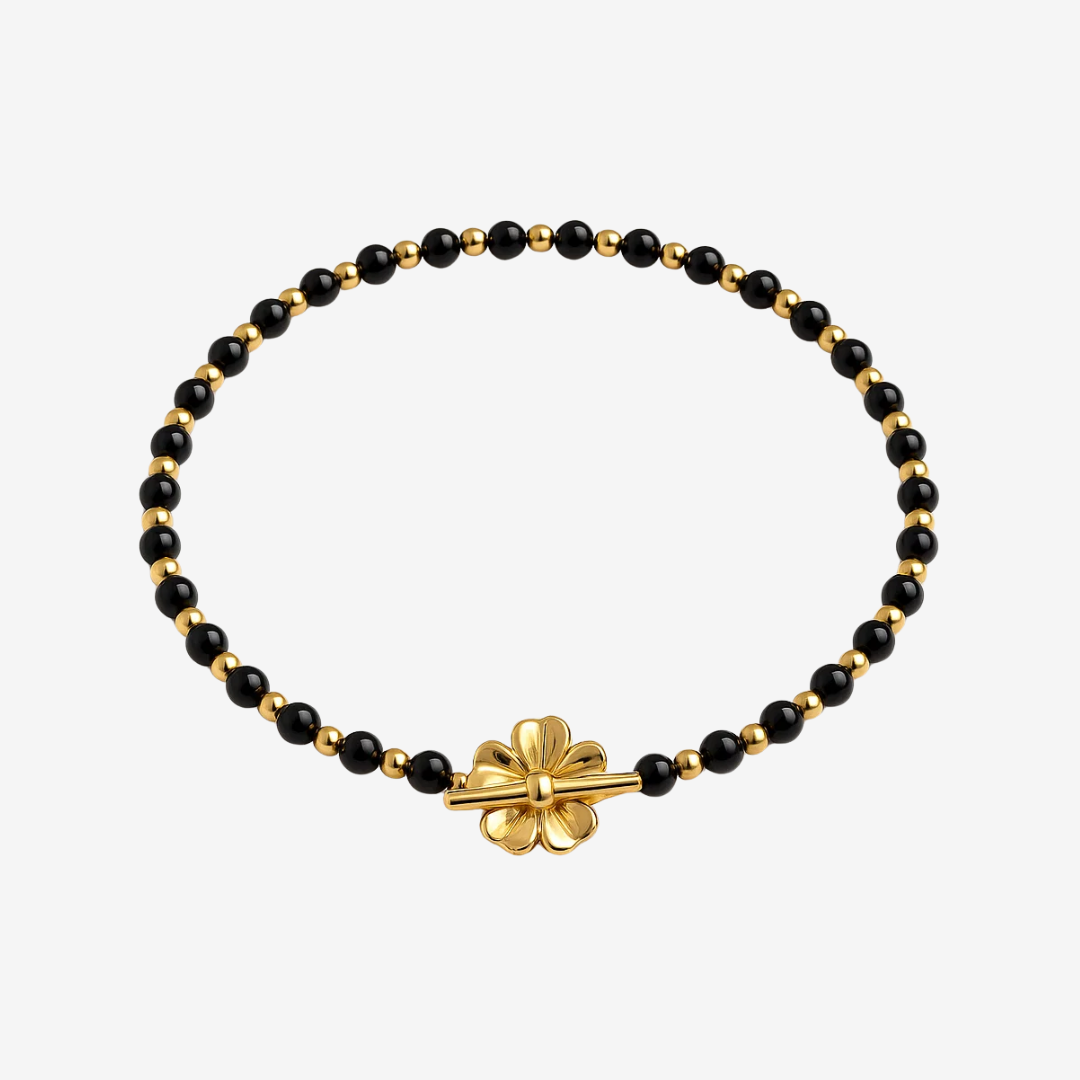 Dainty Flower Clasp Choker Necklace