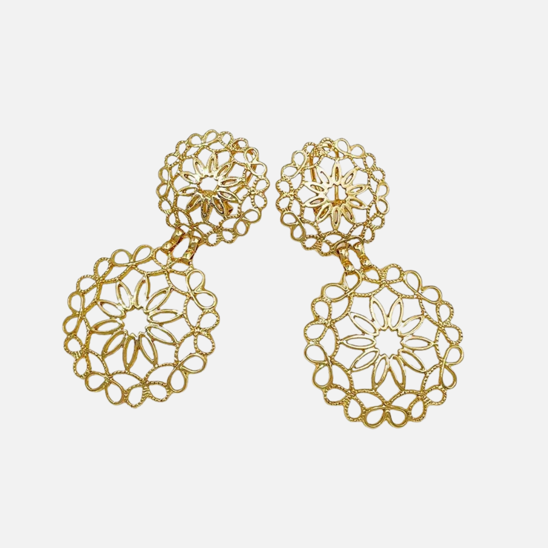 Geometric Frequency Drop Earrings