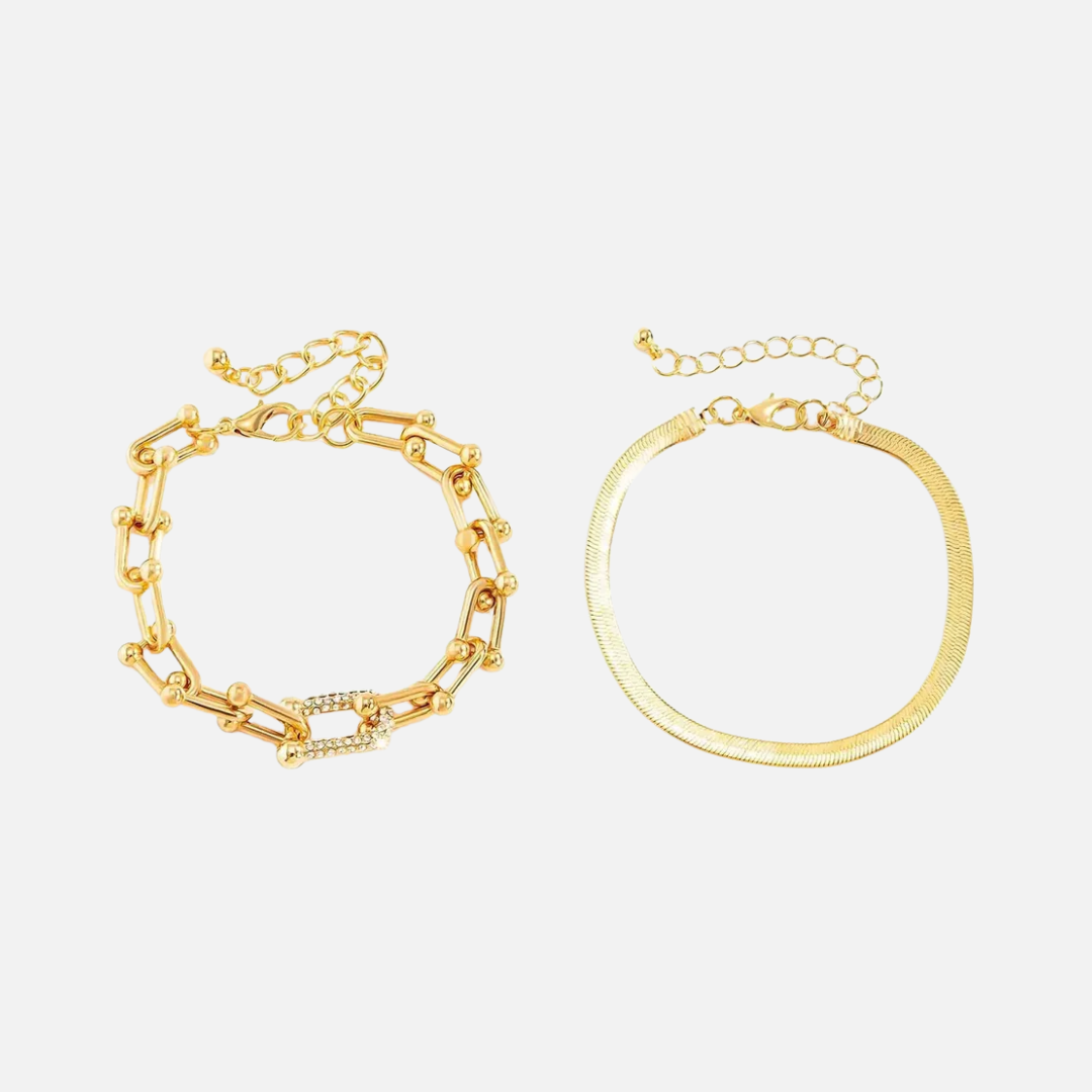 2pc Luxe Lock & Herringbone Set