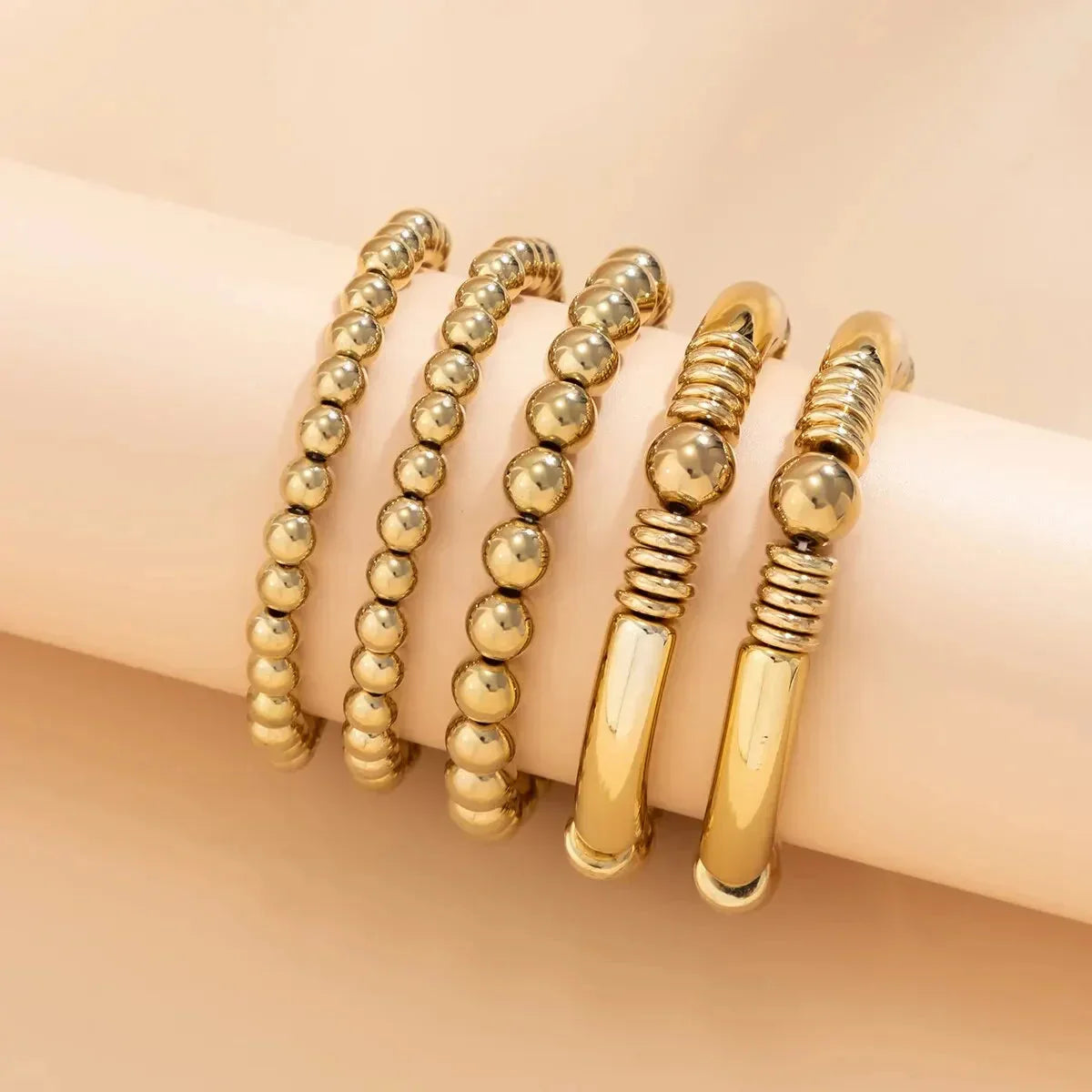 Beaded Multi-Layer Bracelet Stack Set
