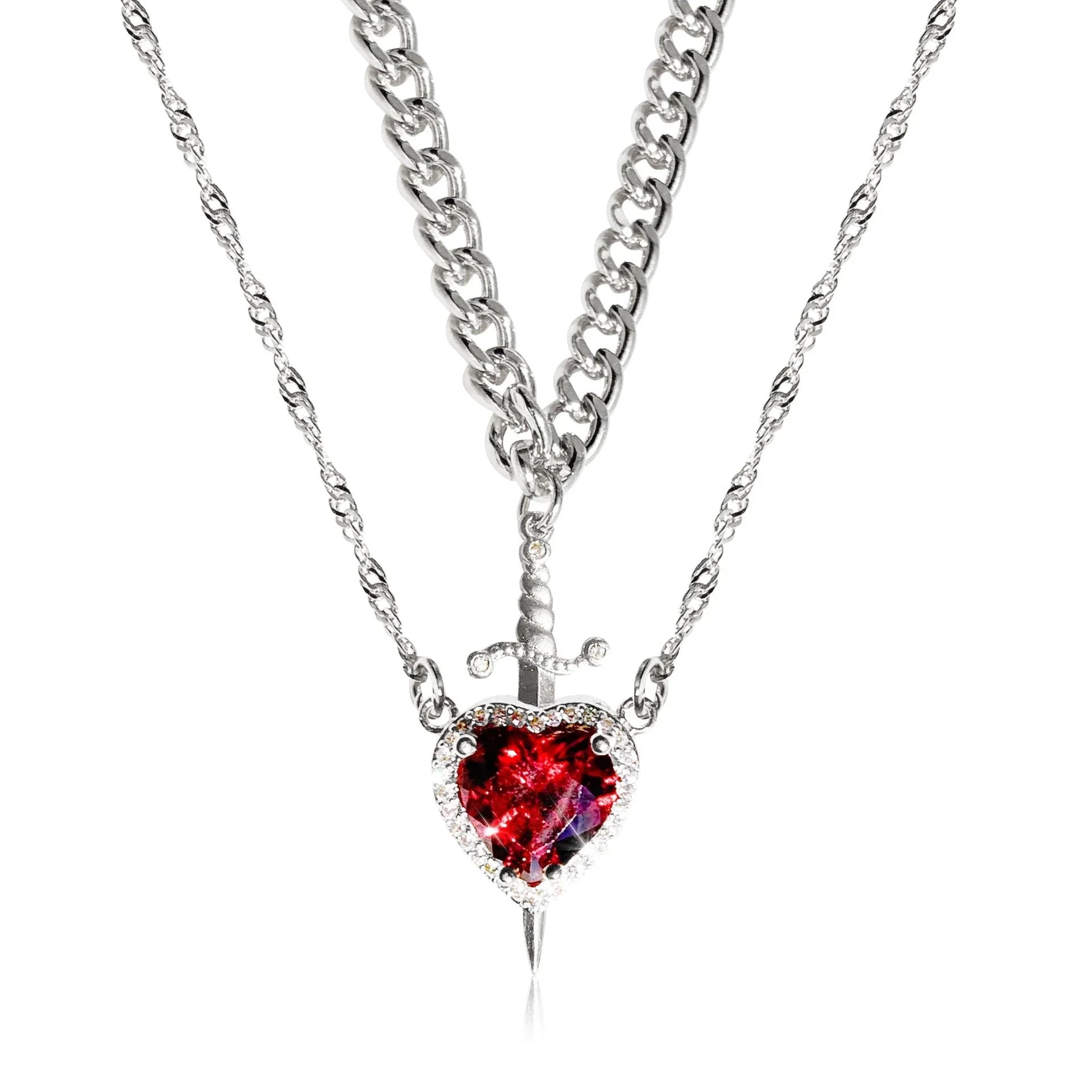 Couple's Crown Pendant Set – Prince & Princess