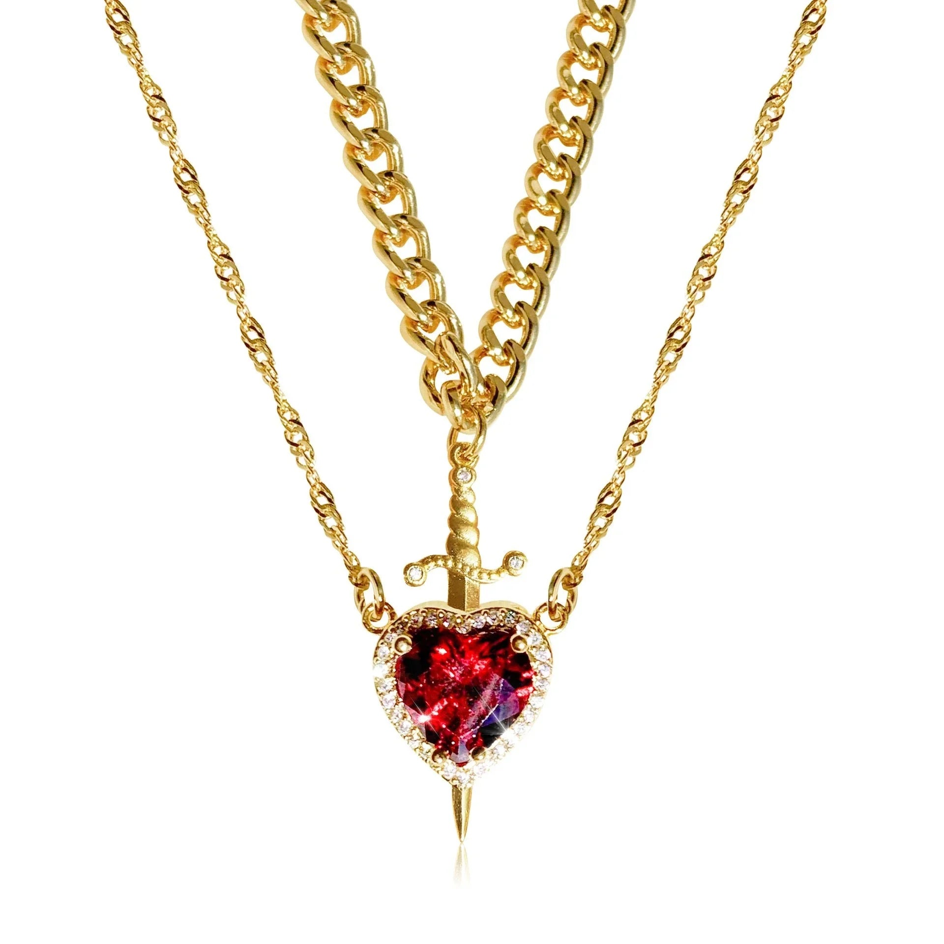 Couple's Crown Pendant Set – Prince & Princess