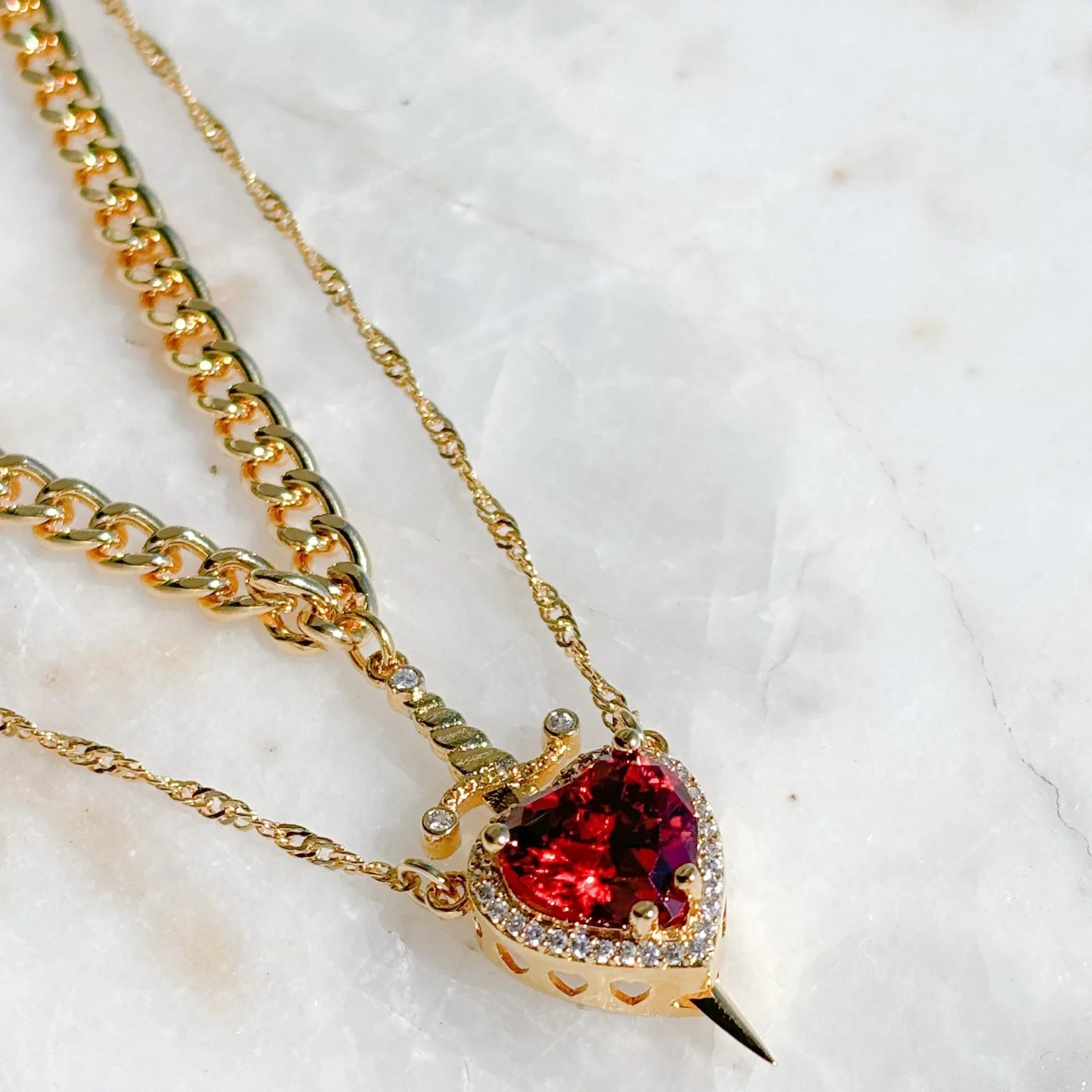 Couple's Crown Pendant Set – Prince & Princess
